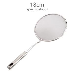 Passoire, passoire de cuisine, filtre en acier inoxydable, passoire manuelle avec poignée en acier, passoire à nouilles domestique, passoire à huile - Product Image 4