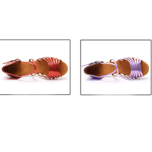 Chaussures de danse latine à semelle souple pour femmes, chaussures de danse d'intérieur à talons hauts professionnelles, chaussures de danse <span class=keywords><strong>Shasha</strong></span> personnalisables - Product Image 5