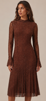 Robe Abaya Midi Femme Été 2026 à Manches Longues et Dentelle Style Européen et Américain, Meilleure Vente en Australie