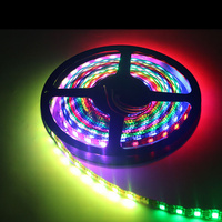 Bande LED intelligente programmable RVB 5V Ws2812b SK6812 5050 compatible Arduino, adressable, pleine couleur, 60 LED, 60 pixels
