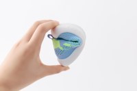 Chaussons bébé en maille tricotée rayés bleu et vert citron, semelle souple et flexible antidérapante, légers, pour premiers pas, vente en gros