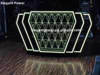 Personnalisé 2024 Date Diy Club DJ Booth Façade avec Lumière Lecteur de Disque Led Numérique DJ Table Stand