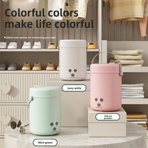 Mini Lave-linge Automatique à Chargement par le Haut avec Stérilisation par Lumière Bleue, Conception Portable pour Sous-vêtements, Chaussettes et Culottes de Bébé - Product Image 4