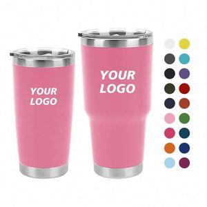 Vaso Térmico de Acero Inoxidable de Doble Pared, 20oz/30oz, Personalizado para Auto, Botella de Agua, Taza de Viaje a Prueba de Fugas - Product Image 1