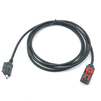 Cable de Transmisión de Datos para Automóvil, Conector Macho HSAL-2 de 12 Pines Recto a Mini USB Macho de 5 Pines para Buick GMC