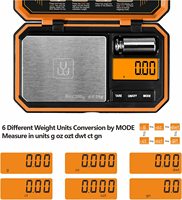 Mini balance de poche numérique haute précision 200g x 0.01g pour bijoux diamant cuisine café nourriture laboratoire Test alimenté par batterie 1kg Max