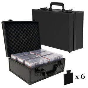 Estuche <span class=keywords><strong>de</strong></span> Aluminio <span class=keywords><strong>de</strong></span> Bajo MOQ para Tarjetas Graduadas, <span class=keywords><strong>Caja</strong></span> <span class=keywords><strong>de</strong></span> Almacenamiento para Tarjetas Coleccionables PSA SGC BGS, Soportes Magnéticos para Tarjetas - Product Image 1