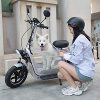 YIDI Nouveau Design Scooter Électrique à 2 Roues pour Animaux de Compagnie, Panier de Transport pour Chien Robuste, Trottinette Électrique 14 Pouces pour Grands Chiens, Utilisation Quotidienne