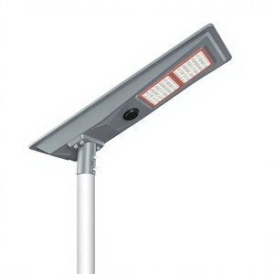 ไฟถนนโซลาร์เซลล์ออลอินวัน LED 20W 24W 28W ไมโครเวฟ IP65 อะลูมิเนียม อายุการใช้งาน 50000 ชั่วโมง มาตรฐาน CE ไฟ LED พลังงานแสงอาทิตย์สำหรับถนนในชนบท - Product Image 1