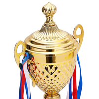 Trophées de compétition sportive en gros, coupe de fête, trophées d'or, trophées de cérémonie de récompense pour les réalisations sportives