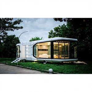 Capsule spatiale modulaire postmoderne personnalisable, conteneur mobile, villa étanche, structure en acier galvanisé, protection de l'environnement - Product Image 1
