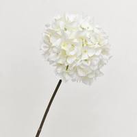 Bunga Hydrangea Buatan Tangan dari Sutra, Tangkai Bunga Hydrangea Putih, Dekorasi Vas Pusat Meja untuk Pernikahan dan Rumah