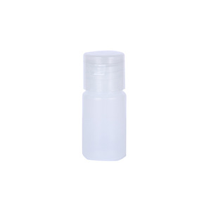 Flip Top <b>Plastic</b> Bottle 100Ml Cylinder Semi Transparent Cosmetic <b>Packaging</b> Squeeze Type With Butterfly Cap - Product Image 1