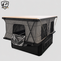 Huntoo Tente de camping personnalisable en aluminium pour benne de camion, légère, avec toit rigide escamotable