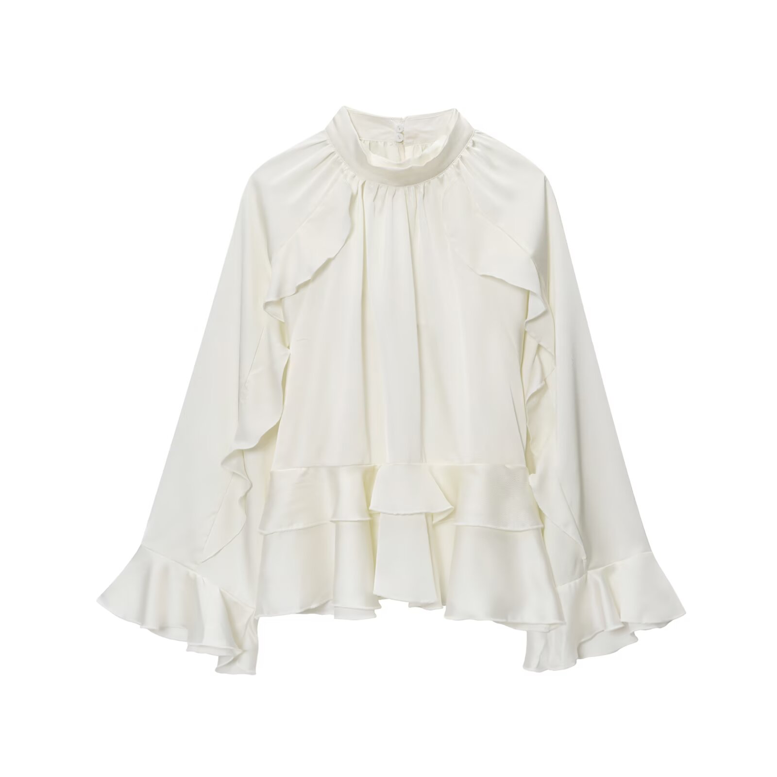 Elegante blusas en capas de mujer para compradores comerciales de