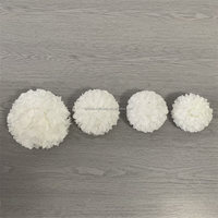 Têtes de fleurs artificielles en soie blanche L854, chrysanthèmes faits à la main, fausses fleurs réalistes pour arche de mariage, mur de fleurs DIY