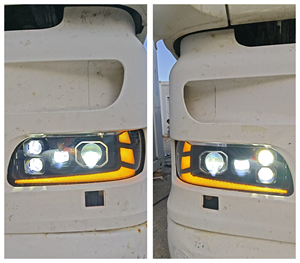Debutto Mondiale: Gruppo Fari a LED Matrix a 5 Lenti per <span class=keywords><strong>Camion</strong></span> Modificato <span class=keywords><strong>DAF</strong></span> XF105 <span class=keywords><strong>CF</strong></span> 85, 24V, 500% Più Luminoso, Aggiornamento Proiettore - Product Image 4