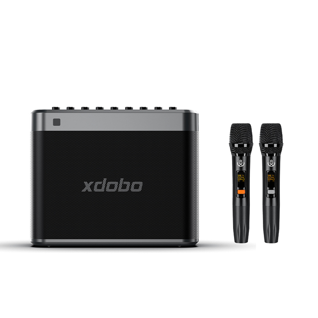 XDOBO Tuner 200W Wireless Portable PA Speaker System, Powerful Karaoke Machine with Dual Wireless Microphones for Karaoke