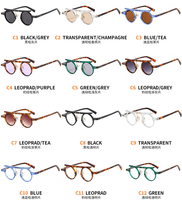 Petites lunettes de soleil rondes de style hip-hop punk, tendance mode : style streetwear européen et américain, lunettes de soleil célèbres sur Instagram