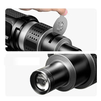 Kit d'éclairage de studio photo pour artiste vidéo avec lentille conique, 25 gobo, projecteur optique, caméras pour la photographie