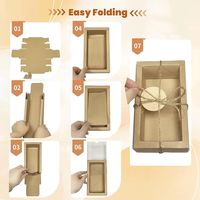 Boîte-cadeau transparente au design exquis avec décoration du dieu du chanvre et étiquette de bricolage Boîte-cadeau recyclable en papier kraft de haute qualité