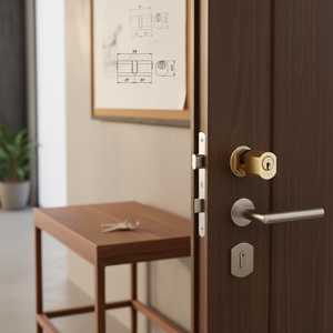 Dispositivo di Bloccaggio ISEO 54/27x27/8400 in Ottone Sfaccettato D22 mm, Prodotto in Italia - Product Image 3