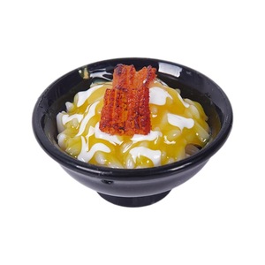 Realistic food-themed rice bowl pendant, <b>fun</b> food toy <b>bag</b>/keychain charm, dropshipping available, 6.5cm curry rice. - Product Image 5