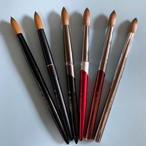 Bộ cọ vẽ móng tay, bột acrylic, sơn gel UV, cọ Kolinsky, màu vàng gold, có sẵn trong kho - Product Image 6