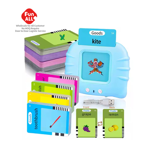 YongnKids Azul Educação Infantil Aprendizagem Crianças Brinquedos Educativos Falando audível Inglês Flash Cards Máquina - Product Image 1