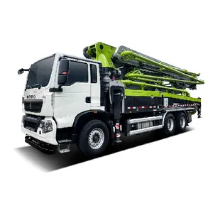 Used ZOOMLION Truck Pump concrete pump car 48 meter Benz Chassis mixer for sell