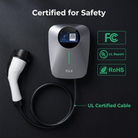 Station de recharge murale standard américaine 32A 40A 48A, niveau de protection IP54, chargeur de véhicule électrique de type 1