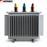 Transformateur de puissance immergé dans l'huile triphasé Wanbo-412 Wanbo S11 1250 kVA 10 kV 0,4 kV pour la distribution
