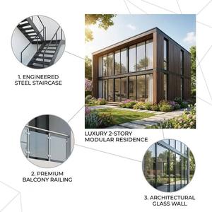 Casa Modular Prefabricada de Lujo Lista para Enviar, Moderna, Blanca, de 2 Niveles, Tipo Contenedor, Espacio de Vivienda Portátil con Vistas Panorámicas - Product Image 6