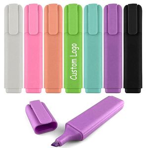 Stylos fluorescents non toxiques et écologiques pour les écoles et les bureaux avec logo personnalisé, stylo marqueur promotionnel - Product Image 1