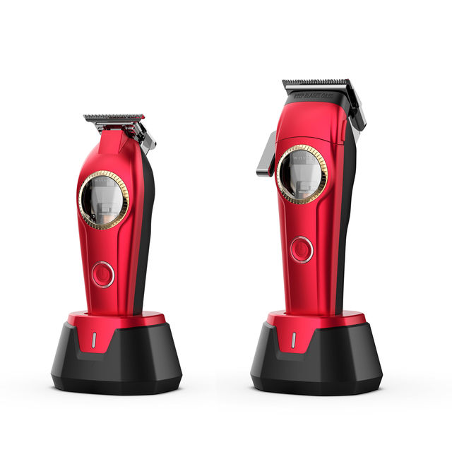 Professional 2600mAh Lithium-Ion Battery Cordless Hair Clipper with 5 Adjustable Blades Salon Barber Hair Trimmers Clippers