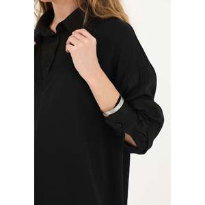 Chemise noire pour femme Puane, tunique avec détails, tissu doux et confortable pour tous les jours et les occasions spéciales - Product Image 5