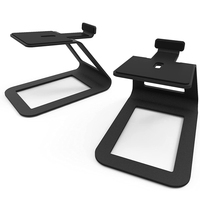 Supports de haut-parleurs de studio blancs, accessoires audio professionnels pour ordinateur de bureau