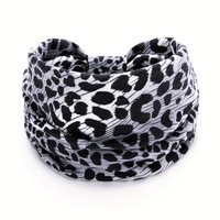 Bandeau de sport pour filles, style européen et américain, imprimé léopard, large, élastique, absorbant la transpiration, printemps et été