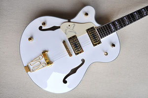 Flyoung低价半空心电吉他枫木琴体6弦电吉他左撇子吉他 - Product Image 2