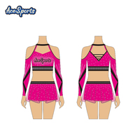 Haute Qualité Mystique Filles Gymnastique Cheer Uniforme Ensembles Cheer Brillant Polyester Fantaisie Sublimation Conception Cheer Tenues