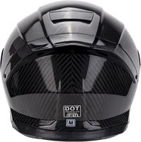 Casque de moto sport touring intégral en fibre de carbone avec spoiler, poches pour haut-parleurs Bluetooth, fabriqué en Chine