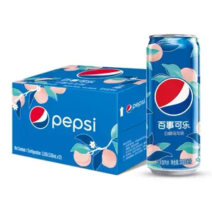 Venda quente 330ml Cola Pepsis Cola enlatada Bebidas carbonatadas exóticas Refrigerantes