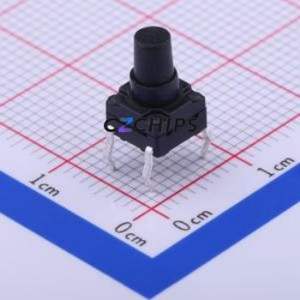 TC-FS66D-B-L Tactile Switch Through hole Component (THT)-4P,6x6mm Switch Single Pole Single Throw Round Button 1.6N Through Hole - Product Image 1