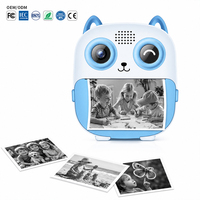 Appareil photo instantané pour enfants S5 200 DPI, écran thermique de 2,4 pouces, sans encre, photo, vidéo, autocollant graffiti, 1300 mAh, Type-C