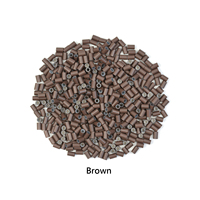 Großhandel 1000 Stück Silikonbeschichtete Micro Links Ringe Perlen Haarverlängerungen 4,0x2,8x6,0 mm Haarperlen