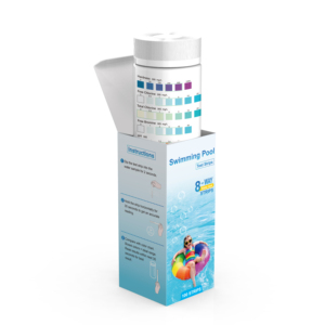 Kit de bandelettes de test pour <span class=keywords><strong>piscine</strong></span> : 125 unités, 8-en-1, pour l'analyse de l'eau salée des piscines et des spas - Product Image 6