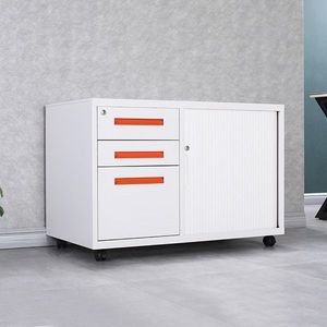 Colorful KD Structure Steel Office Filing Cabinet with Password-protected Mobile Cabinet with File Folder and Hanger <b>desk</b> - Product Image 1