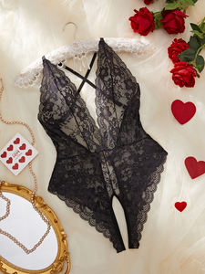 Koleksi Pakaian Dalam Wanita Seksi Tanpa Punggung dan Tanpa Selangkangan, Jumpsuit dan Playsuit Bordir, Kostum dan Lingerie, Pasokan ODM - Product Image 4