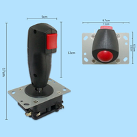 Manette de jeu avec gâchette et bouton de tir, joystick métallique 8 directions pour machine de jeu d'arcade à monnayeur, modèle 90