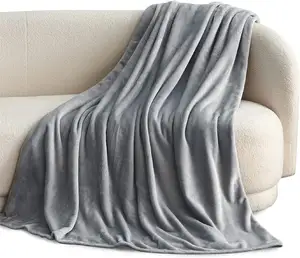 Lightweight Blanket For Sofa Couch Bed Camping Travel - Super Soft Cozy Microfiber Blanket